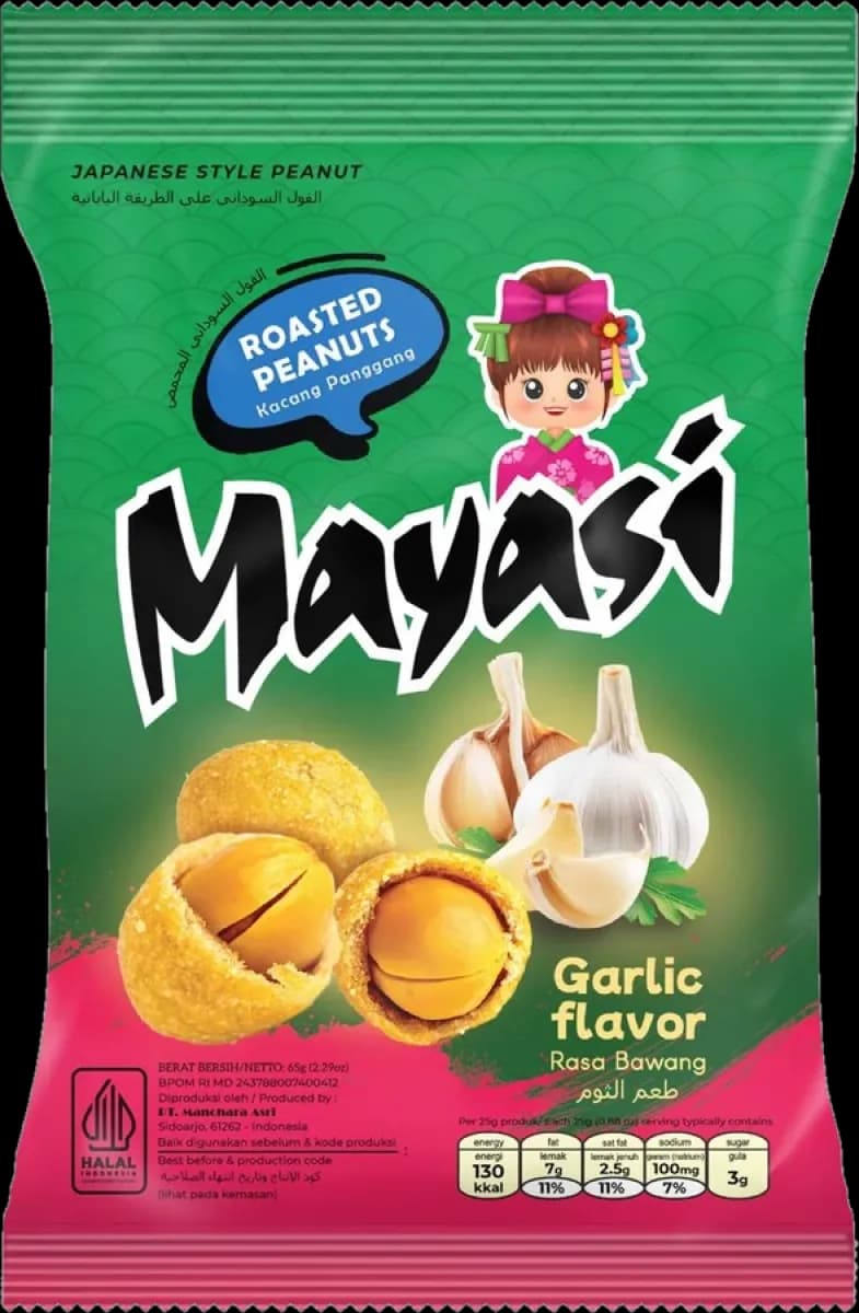 Mayasi Garlic Peanuts Pack